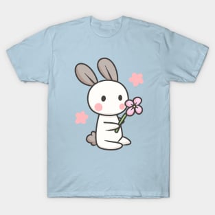 Bunny Doodle flower T-Shirt